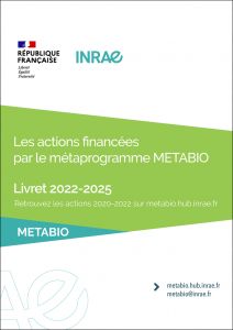 Couverture du livret 2025 des actions du métaprogramme METABIO d'INRAE